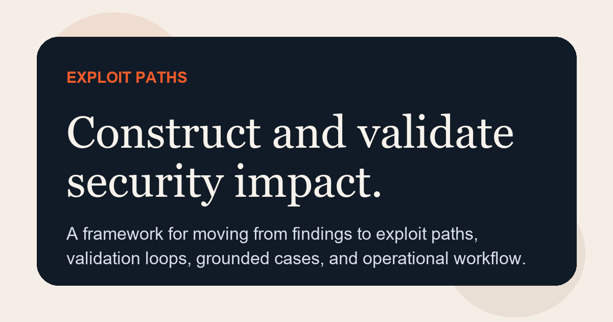 Un Exploit Exploit Paths | Construct and Validate Security Impact